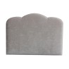 Une tête de lit "Nuage" recouvert de tisu "Sherborne" coloris gris - Moinat - Têtes de lit