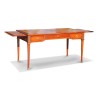 樱桃木制成的“Mailfert”平面指挥桌。皮革托盘，三个抽屉 - Moinat - 书桌