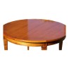 A round directoire table in cherry wood from the \"Richelieu\" collection, doweled with two extensions - Moinat - Dining tables