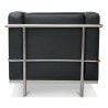 “勒·柯布西耶”风格的黑色皮革扶手椅 - Moinat - 扶手椅