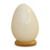A white “opal” glass egg - Moinat - Decorating accessories
