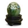 A green jade stone egg with Chinese decor - Moinat - Decorating accessories