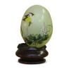 Ein Ei aus grünem Jadestein mit chinesischem Dekor - Moinat - Dekorationszubehör