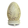 Русское деревянное яйцо с фиолетовым цветочным декором на кремовом фоне. - Moinat - Декоративные предметы