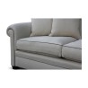 Трехместный диван «Багамы» обтянут бежевой льняной тканью и серой окантовкой. - Moinat - Диваны