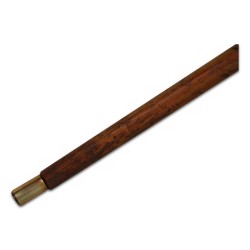 A wooden cane with chamois horn cross