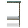 A bronze end table \"Charles in Paris\", double glass top - Moinat - End tables, Bouillotte tables, Bedside tables, Pedestal tables