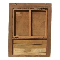 Verni Martin 的作品，包括布面油画“狩猎场景”和一面镜子