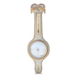 A richly carved gilded wood barometer