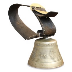 A bronze cow bell