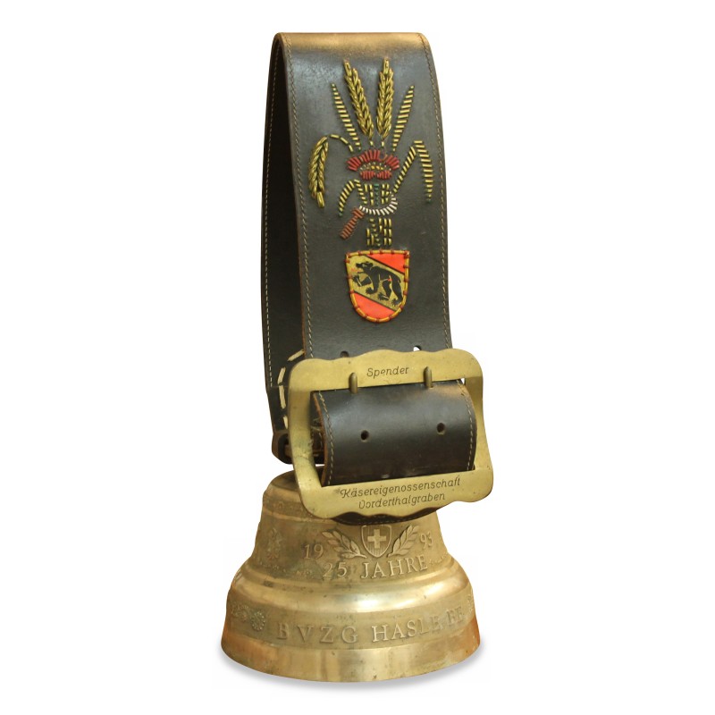 A bronze bell \"1993 / 25 Jahre BVZG Hasle BE\" from the Berger Bärau foundry - Moinat - Decorating accessories