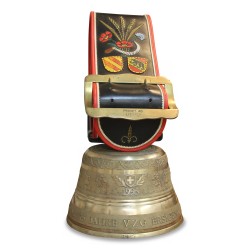 A bronze bell \"1995/75 Jahre VZG Ersigen\" from the Berger Bärau foundry