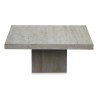 Une table de salon "Place de la cantera" plateau et pied en marbre travertin beige - Moinat - Tables de salon