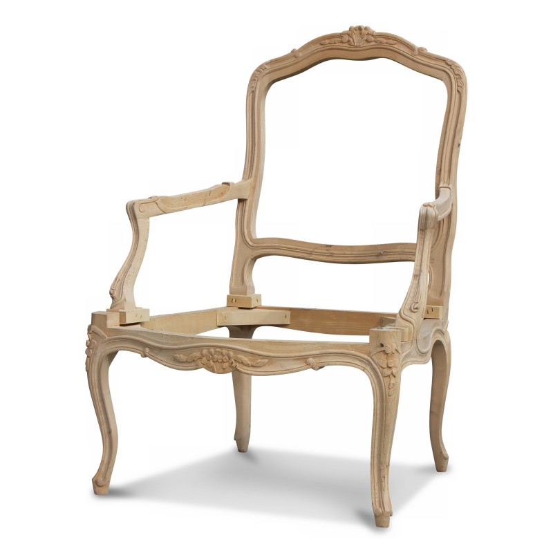 Un fauteuil louis XVI en hêtre. Modèle - Moinat - Fauteuils