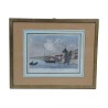 A colorful work “View of a factory in Morges” - Moinat - Prints, Reproductions