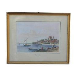 A colorful work \"Nyon in 1830\"