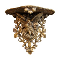 “Brienz” furniture, carved wood with the motif of a bird with outstretched wings