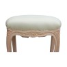 A richly carved rectangular beech seat. Has covered - Moinat - Stools, Benches, Pouffes