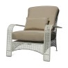 A “Haute Rive” model armchair in wrought iron, white color - Moinat - Sièges, Bancs, Tabourets