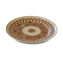 Un service de table "Longwy modèle Henri II" en faïence "terre de fer"