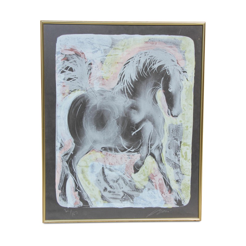 Работа \"Лошадь\" подписана Гансом Эрни (1909-2015). - Moinat - Картины - разные