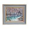 A work \"La venoge, snowy landscape\" signed Richard Berger (1894-1984). Swiss. - Moinat - Painting - Landscape