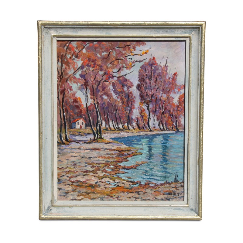 Ein Werk „Die Mündung der Aubonne“ signiert Richard Berger (1894-1984). Schweizerisch. - Moinat - Gemälden - Landschaften