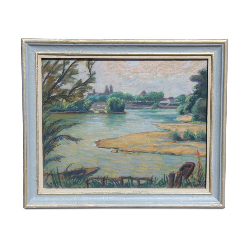A work \"The bay at Tour\" signed Richard Berger (1894-1984). Swiss. - Moinat - Painting - Landscape