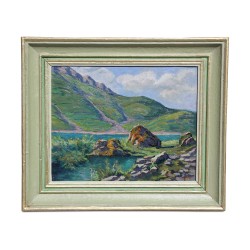Une oeuvre "lac d’Aï" signé Richard Berger (1894-1984). Suisse.