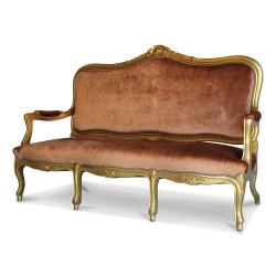 Un ensemble d’assises Louis XV Napoléon III en noyer