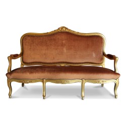 Un ensemble d’assises Louis XV Napoléon III en noyer