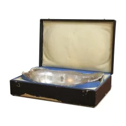 Bassin Louis XVI en argent (890 gr). Armoiries Française, poinçonné. Paris