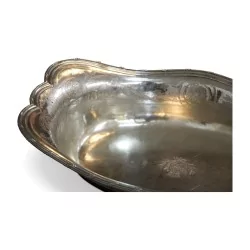 Bassin Louis XVI en argent (890 gr). Armoiries Française, poinçonné. Paris