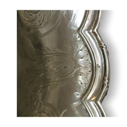 Louis XVI silver basin (890g). French coat of arms, hallmarked. Paris