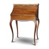 A Napoleon III rosewood, marquetry and bronze decorated drop-leaf desk. Circa 1870 - Moinat - Desks : cylinder, leaf, Writing desks