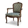 A pair of Louis XV cabriolet armchairs in walnut, \"Nogaret\" model - Moinat - Armchairs