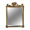 A gilded wooden mirror in the \"Funk\" style, richly molded, beveled glass - Moinat - Mirrors