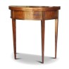 A half-moon mahogany table with a rotating game board - Moinat - Bridge tables, Changer tables