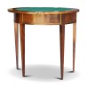 A half-moon mahogany table with a rotating game board - Moinat - Bridge tables, Changer tables