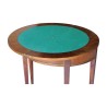 A half-moon mahogany table with a rotating game board - Moinat - Bridge tables, Changer tables