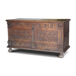 A richly carved walnut sideboard from Thierrens. Switzerland