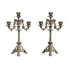 A pair of \"Liberty\" candlesticks, three lights. France. Circa 1950 - Moinat - Candleholders, Candlesticks