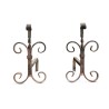 A pair of wrought iron andirons. - Moinat - Firedogs, Andirons