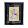 A work on silk \"Flower\" signed Lotti Delévaux (20th - 21st century) - Moinat - Painting - Miscellaneous