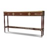 A Louis XVI mahogany server mounted on oak, richly crafted - Moinat - Consoles, Side tables, Sofa tables