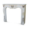 Baroque Louis XV fireplace in used painted stucco. - Moinat - Fireplaces, Stoves