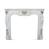 Baroque Louis XV fireplace in used painted stucco. - Moinat - Fireplaces, Stoves