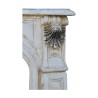 Baroque Louis XV fireplace in used painted stucco. - Moinat - Fireplaces, Stoves