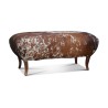 A \"Mountain\" seat in cowhide. England - Moinat - Stools, Benches, Pouffes