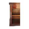 A cherry wood sofa back console with glass top. Three drawers and a shelf. - Moinat - Consoles, Side tables, Sofa tables